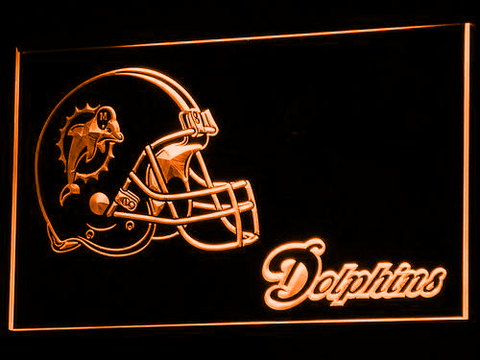 Miami Dolphins Helmet LED Neon Sign